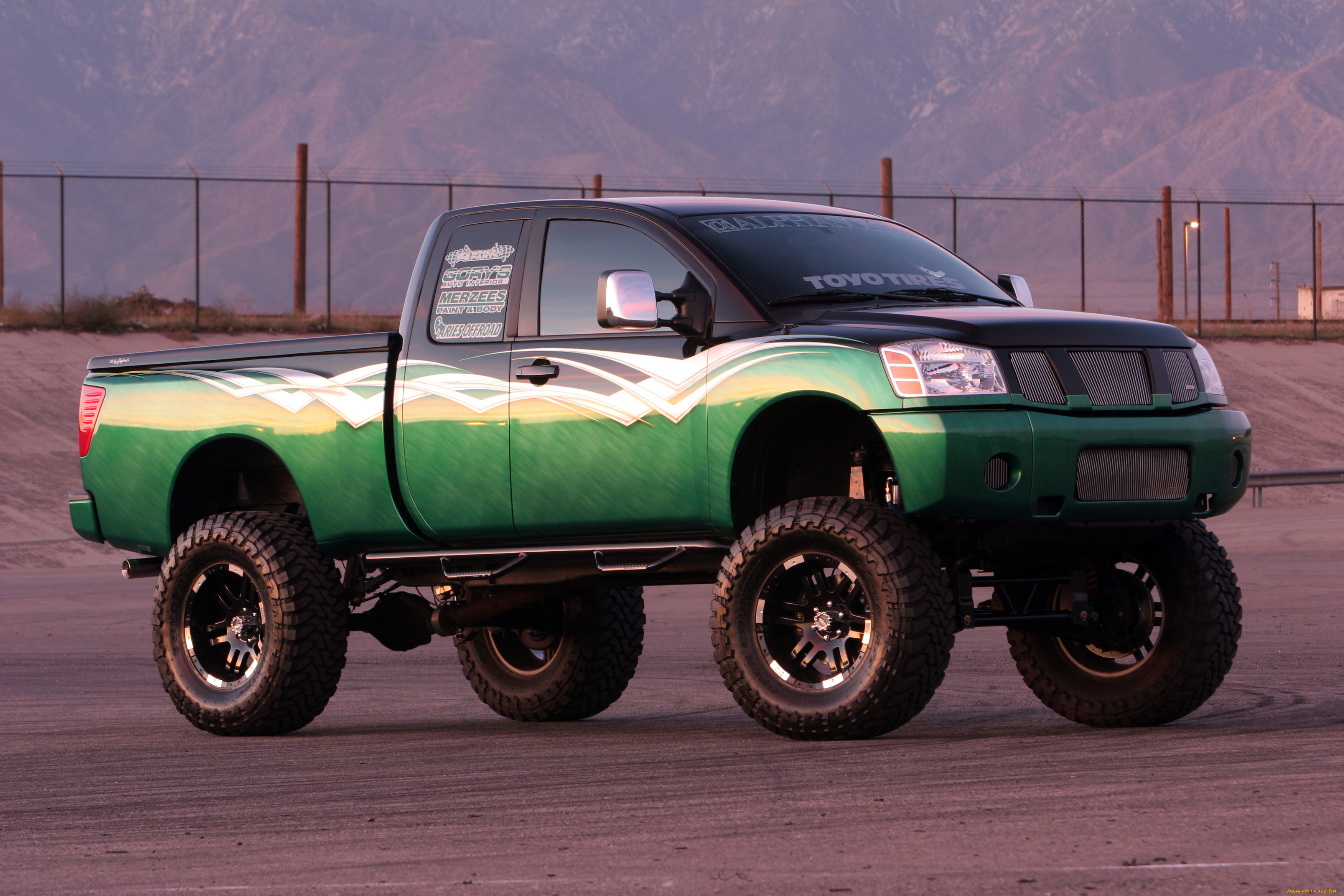 , custom pick-up, nissan